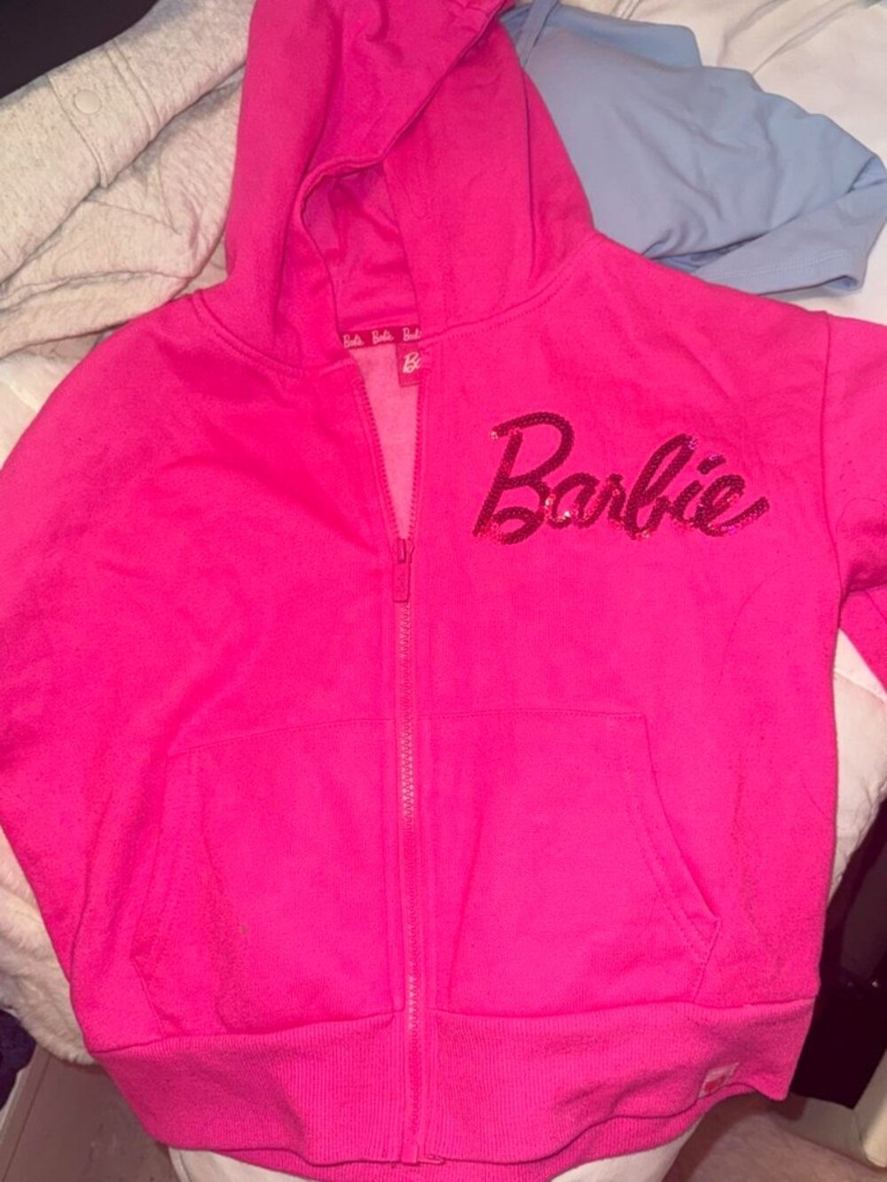 Barbie Hot Pink zip up